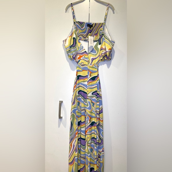 Eloquii Cutout Detail Jumpsuit Coverup - Picture 3 of 5